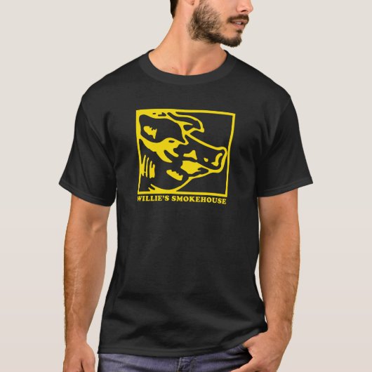 WILLIES RAUCHEHOUSE GOLD PIGG T-Shirt (Vorderseite)