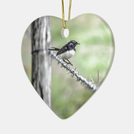 WILLIEWAGTAIL QUEENSLAND AUSTRALIEN KERAMIKORNAMENT (Links)