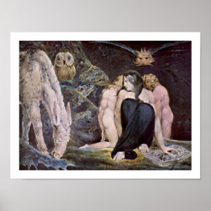 Willim Blake - Hecate; Nacht von Enitharmons Poster