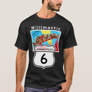 Willimantic Connecticut US 6 Große Briefpostkarte T-Shirt