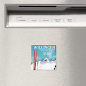 Willingen Skifahrplakat. Magnet (In Situ (Geschirrspüler))