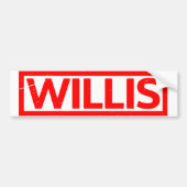 Willis Briefmarke Autoaufkleber (Vorne)