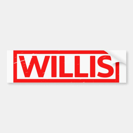 Willis Briefmarke Autoaufkleber (Vorne)