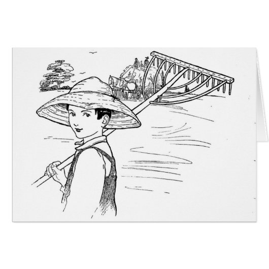 Willis neues Rake Black and White Vintag (Vorderseite (Horizontal))