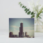 Willis Tower Chicago Postkarte (Stehend Vorderseite)