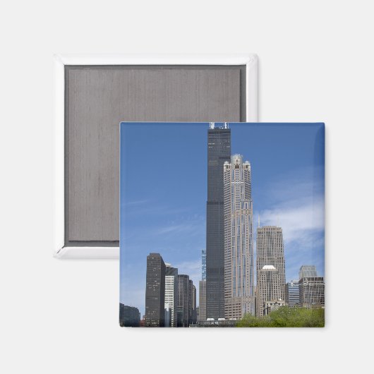 Willis Tower (ehemals der Sears Tower) Magnet (Vorderseite/Rückseite)
