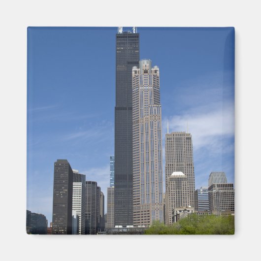 Willis Tower (ehemals der Sears Tower) Magnet (Vorne)