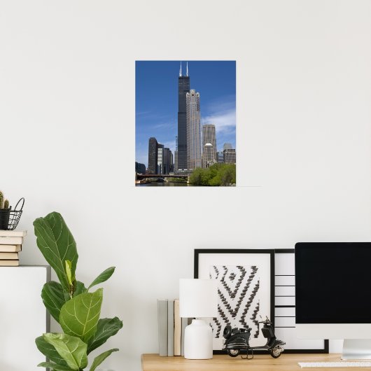 Willis Tower (ehemals der Sears Tower) Poster (Heimbüro)