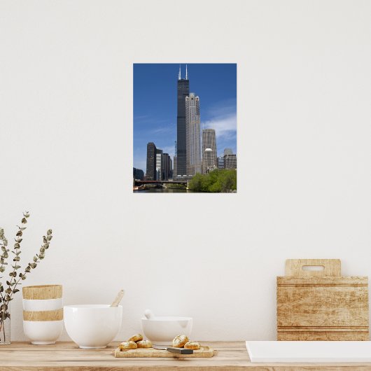 Willis Tower (ehemals der Sears Tower) Poster (Küche)