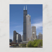 Willis Tower (ehemals der Sears Tower) Postkarte (Vorderseite)