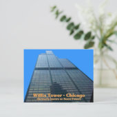 Willis Tower - Früher als der "Sears Tower" bekann Postkarte (Stehend Vorderseite)