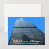 Willis Tower - Früher als der "Sears Tower" bekann Postkarte (Vorne/Hinten)