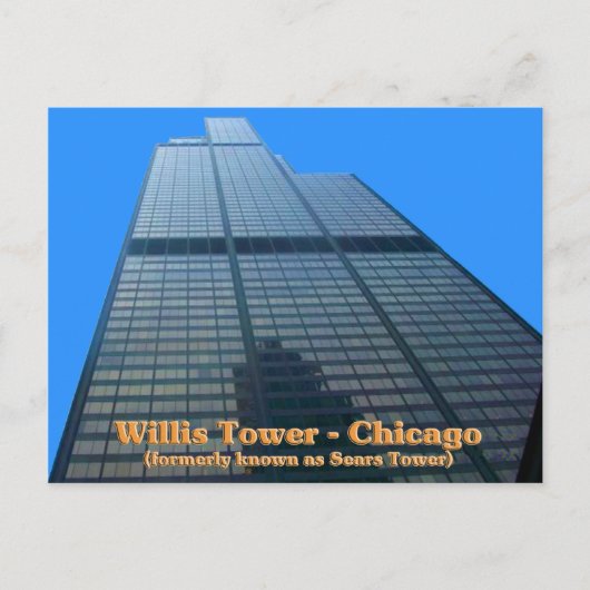 Willis Tower - Früher als der "Sears Tower" bekann Postkarte (Vorderseite)