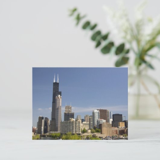 Willis Tower, früher als der "Sears Tower" bekannt Postkarte (Stehend Vorderseite)