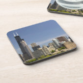 Willis Tower, früher bekannt als der Sears Tower Getränkeuntersetzer (Linke Seite)