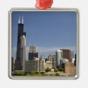 Willis Tower, früher bekannt als der Sears Tower Silbernes Ornament
