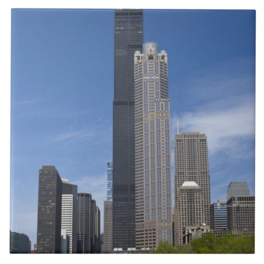 Willis Tower (früher der Sears Tower) Fliese (Vorderseite)