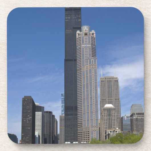 Willis Tower (früher der Sears Tower) Untersetzer (Vorderseite)