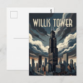 Willis Tower Postkarte (Vorne/Hinten)