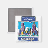 Willis Tower/Sears Tower Magnet (Vorderseite/Rückseite)
