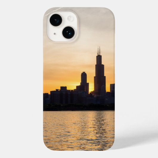 Willis Tower Sunset Silhouette Case-Mate iPhone Hülle (Rückseite)