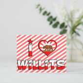 Willits, CA Postkarte (Stehend Vorderseite)