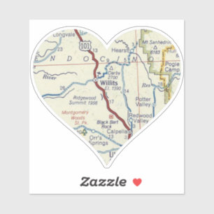 Willits California Aufkleber