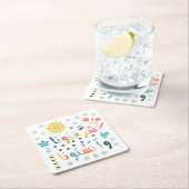 Willkommen ش ف ر و ا ن و ت rechteckiger pappuntersetzer (Vor Ort)