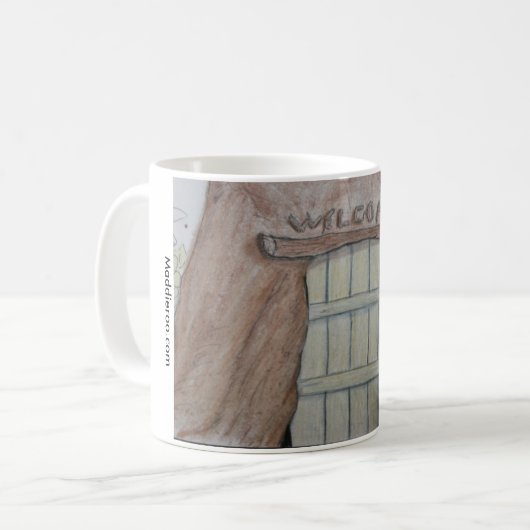 Willkommen 11oz Tasse (Vorderseite Links)