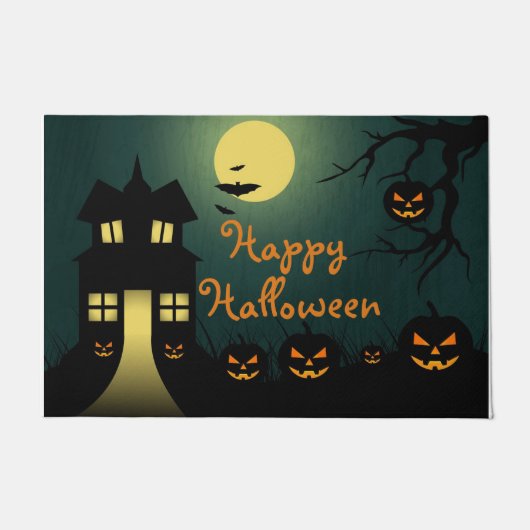 Willkommen 18" x 24" Türmatte/Halloween Fußmatte (Vorderseite)