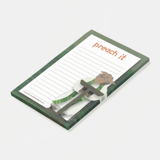 Willkommen 2014 zur Menge "predigen sie" Post-It Klebezettel (angewinkelt)