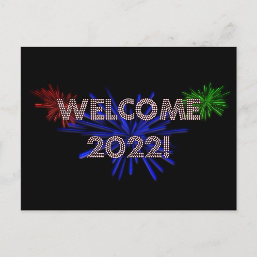 Willkommen 2022! Postkarte! Postkarte (Vorderseite)
