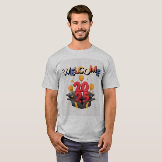 Willkommen 2025 T-Shirt (Vorne ganz)