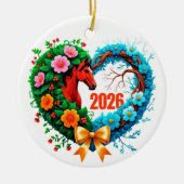 Willkommen 2026 keramik ornament (Vorne)