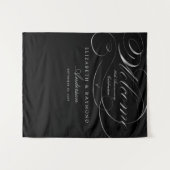 Willkommen 25-jähriges Jubiläum Elegantes Silver S Wandteppich (Vorderseite (Horizontal))