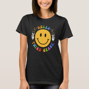 Willkommen 3. Klasse zurück zur Schule Hallo Dritt T-Shirt