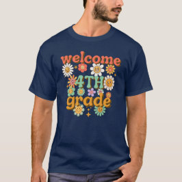 WILLKOMMEN 4. KLASSE  ZURÜCK IN DIE SCHULE ERSTER  T-Shirt