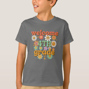 WILLKOMMEN 4. STUFE IN DIE SCHULE ERSTE TAGESSCHUL T-Shirt