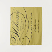 Willkommen 50 Jahre Jubiläum Elegantes Silver Scri Wandteppich (Vorderseite)