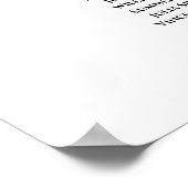 Willkommen! 7 Tabelle Blush Peach Floral Seekarte Poster (Ecke)