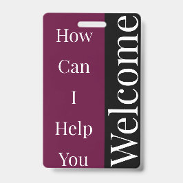 Willkommen Abzeichen Ausweis