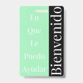 Willkommen Abzeichen Ausweis (Rückseite)