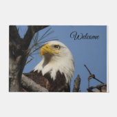 Willkommen Adler im Nest Fußmatte (Vorderseite)