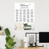 Willkommen! Alphabetisches Seekartendiagramm der w Poster (Heimbüro)