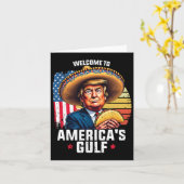 Willkommen am Golf von Amerika Karte (Gelbe Blume)