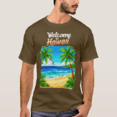 Willkommen am Hawaii-Strand T-Shirt (Vorderseite)