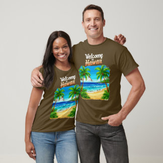 Willkommen am Hawaii-Strand T-Shirt