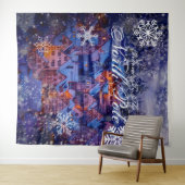 Willkommen am Nordpol| Hintergrund des Party Wandteppich (Beispiel (Horizontal))