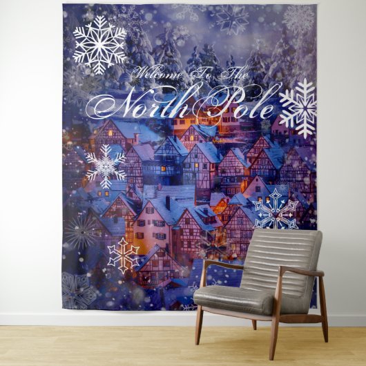 Willkommen am Nordpol| Hintergrund des Party Wandteppich (Beispiel)