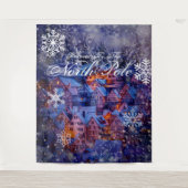 Willkommen am Nordpol| Hintergrund des Party Wandteppich (Vorderseite)